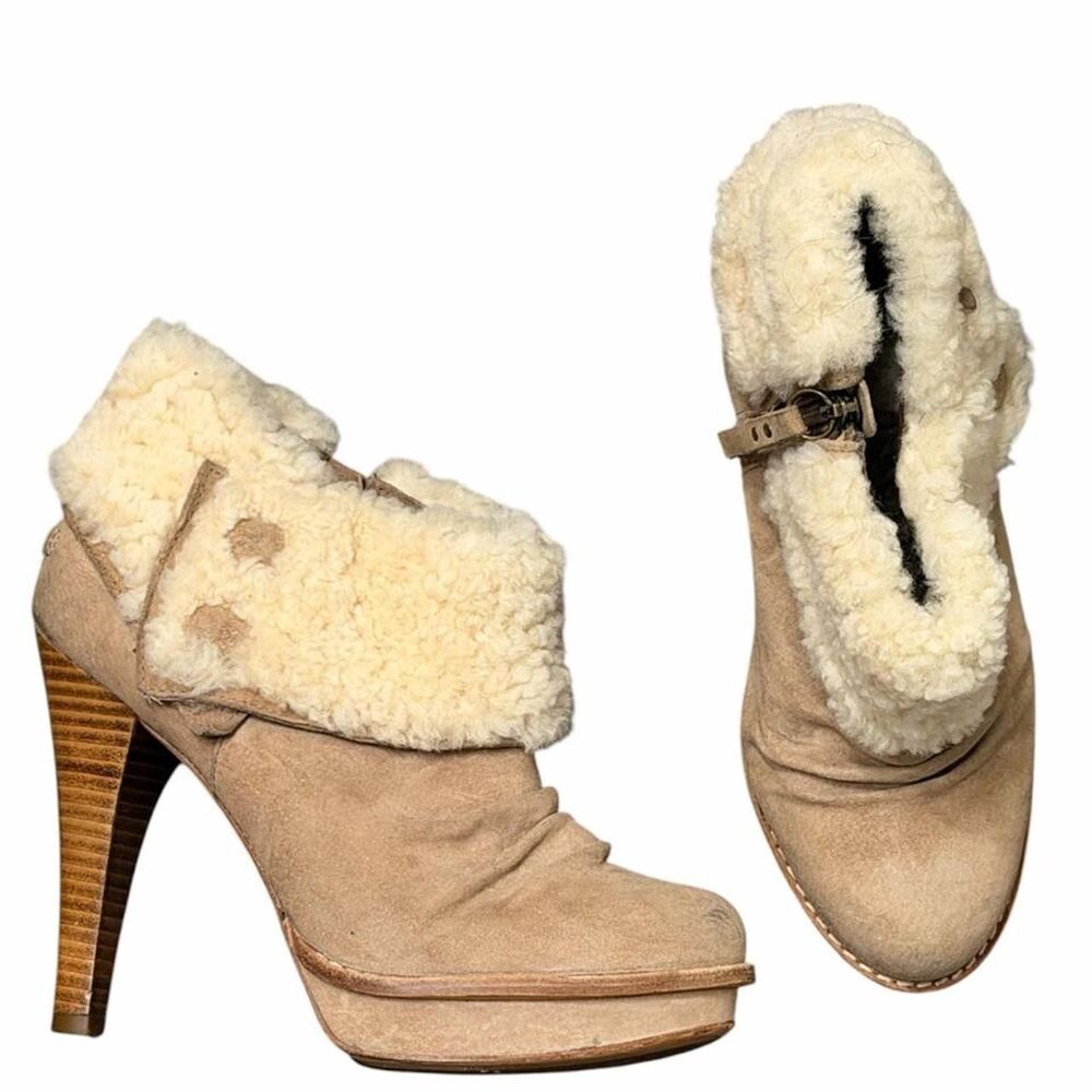 Ugg Women's Tan and Cream Boots